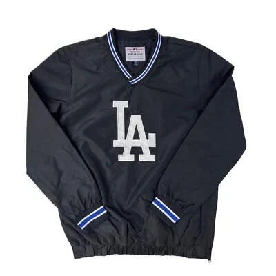 Los Angeles Dodgers Genuine Merchandise MLB Windbreaker Mens Jackets - Black2 - Image 1 of 2