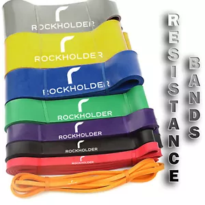 Resistance Bands Assisted Pull Up Exercise Loop Exercise Set Stretching Gym UK - Picture 1 of 21