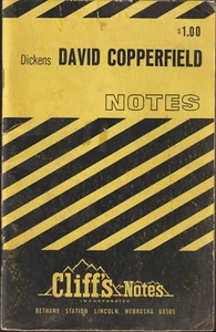 DICKENS DAVID COPPERFIELD Cliffs Notes Paperback 1959 - Picture 1 of 3