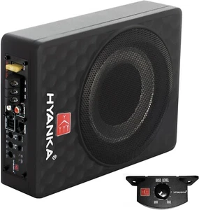 H Yanka Soda-10ASW 480W 10 Zoll Kompakter Untersitz Auto Subwoofer mit integriertem - Bild 1 von 6