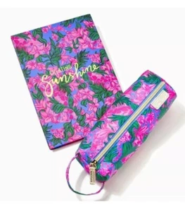 Lilly Pulitzer Sketchbook & Pencil Case Set, In Safari Sunset Collection NWT - Picture 1 of 2