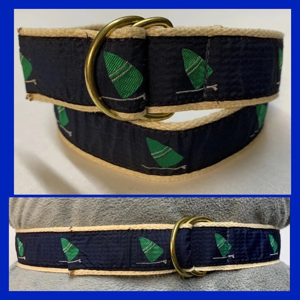 Винтажный холщовый пояс 90-х Cape Cod (Woods Hole, MA) молодежный подходит до 26 дюймов опрятный - Изображение 1 из 4