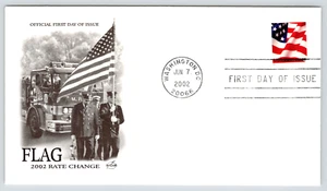 First Day Cover Flag 2002 Rate Change 06/07/2002 - Picture 1 of 2