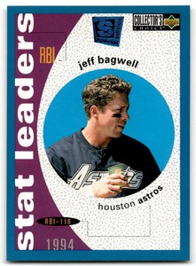 1995 COLLECTOR'S CHOICE JEFF BAGWELL HOUSTON ASTROS #138