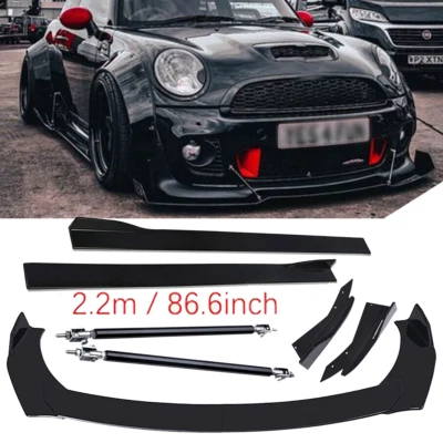 For Mini Cooper Paceman Front Bumper Lip Spoiler Splitter Glossy Black Body Foto 1 de 4