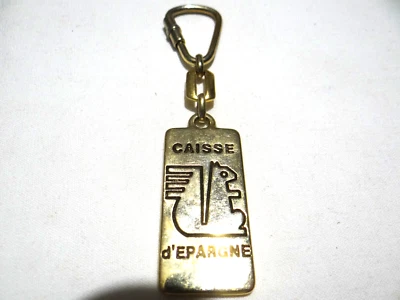 porte-clés CAISSE D'EPARGNE écureuil billet 100Frcs Corneille Banque Assurances - Photo 1/3