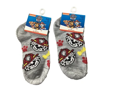 Calcetines Nickelodeon Paw Patrol Niños No-Show Talla 6-8 1/2 Nuevo Par 2 Pares Foto 1 de 4