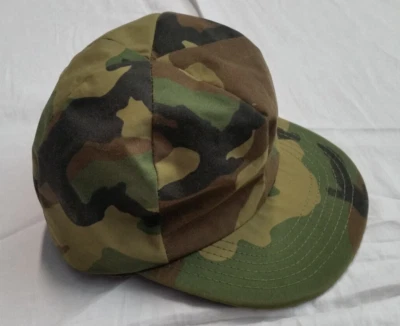 Vintage Gore-Tex Woodland Camo Hunting Military Baseball Ear Flap Hat Cap Medium - Image 1 of 4