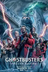 GHOSTBUSTERS FROZEN EMPIRE Movie POSTER 27 x 40 Paul Rudd, Carrie Coon, F - Picture 1 of 1