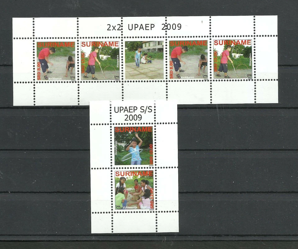 SURINAME - UPAEP, MI # 2303/4, HOJA PEQUEÑA + BLOQUE 108, MNH Foto 1 de 1