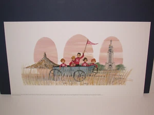 P. Buckley Moss Unframed Print - Future Nebraska Champs-Price Drop! - Picture 1 of 4