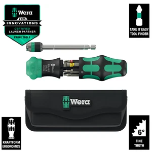 Wera Kraftform Kompakt 26 RA-R Ratchet Screwdriver Set With Pouch - 051516 - Picture 1 of 18