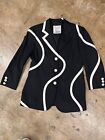 Vintage Moschino Cheap & Chic Blazer/jacket With Clear Bauble Buttons
