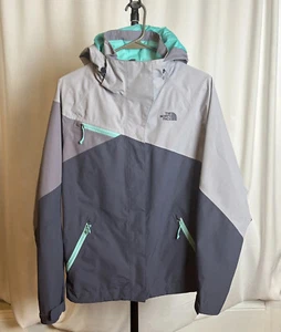 North Face Jacke Hyvent Small Damen grau leicht Kapuze OHNE INNENFUTTER - Bild 1 von 20