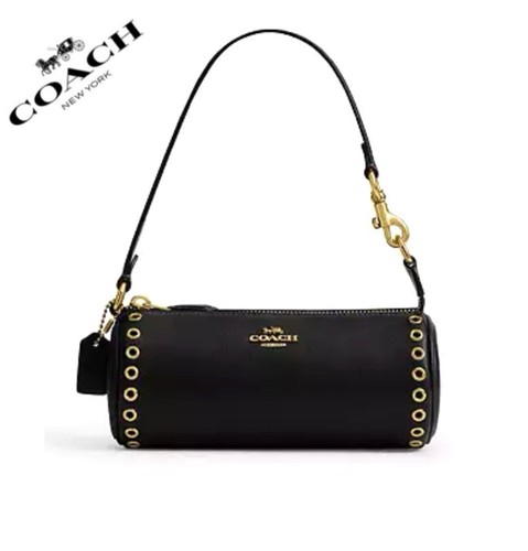 ?Borsa Coach Nolita in pelle con occhielli nera nuova con etichette prezzo di listino $238