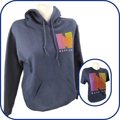 Neff 2 Piece Hoodie and Shirt Set Mens S Navy Alternate Stripe Logo Hooded - Image 1 of 4