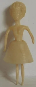 VINT CELLULOID SKINNY GIRL TOPLESS DOLL FIGURE - Picture 1 of 3