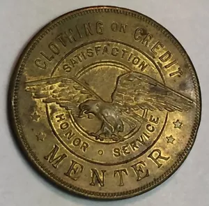 MENTOR KLEIDUNG GUT FÜR 1,00 $ Messing Medaille 34 mm - Bild 1 von 6