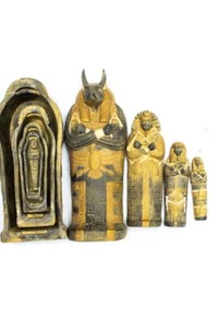 Set altägyptischer Gott Anubis Särge, hergestellt in Ägypten mit Sorgfalt und Liebe! - Bild 1 von 6
