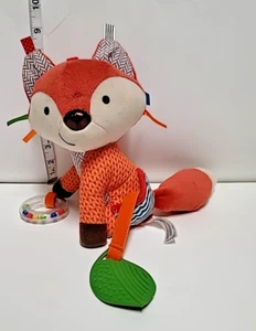 Skip Hop Bandana Buddies Fox Plush Animal Baby Activity Toy Teether Rattle 8" - Picture 1 of 10