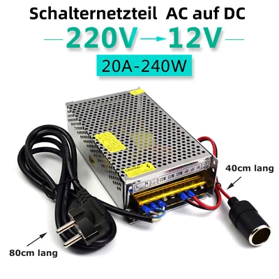 A15C AC /DC Einbaunetzteil Schaltnetzteil Netzteil Adapter 230V auf 12V 20A 240W - Bild 1 von 3