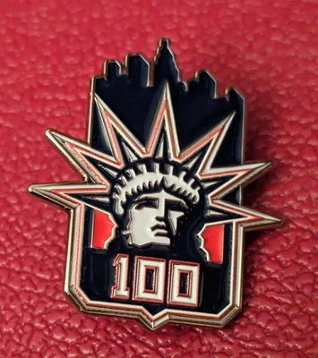 2025/2026 Official New York Rangers 100th Anniversary Lapel/Hat Pin - Image 1 of 2