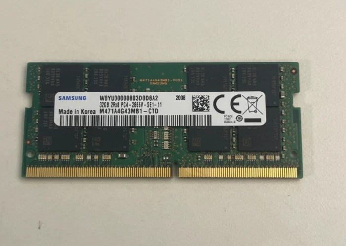 Samsung 32GB memory (32x1) 2Rx8 PC4. One 32gb parts Shipped Free - Image 1 of 1