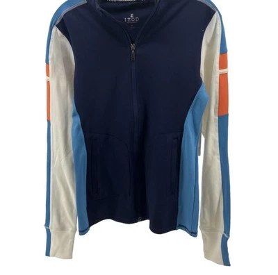 Izod Navy and Blue Colorblock Jacket NWT Size Small Women's - Image 1 of 4
