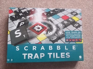 Scrabble Falle Spielsteine Wort Brettspiel mit Fallen & Triggerplättchen EINMAL GESPIELT - Bild 1 von 2