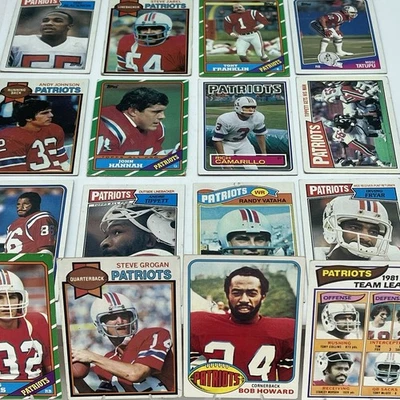 New England Patriots Vintage Lot 1970s - 1980s Low Grade Grogan Morgan Fryar - Image 1 of 4