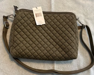 Vera Bradley Wallet  Compartment Crossbody Purse Climbing Ivy Green New With Tag - Image 1 of 4