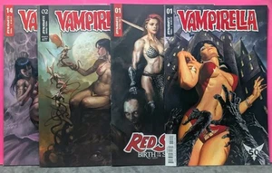 LOTE DE CÓMICS VAMPIRELLA / SONJA ROJA CASI NUEVA Alex Ross, MIKE CHOI, VARIANTES DE PARRILLO - Imagen 1 de 10