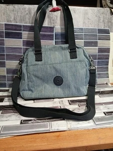Kipling Felicity Indigo Chambray Double Handle Shoulder Crossbody Bag Handtasche - Bild 1 von 16