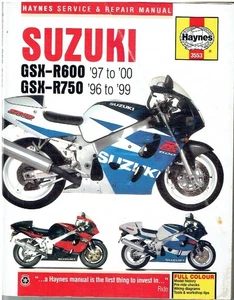 SUZUKI GSX-R600 (V W X) & GSX-R750 (-T -V -W -X) '96-99 OWNERS REPAIR MANUAL - Picture 1 of 1