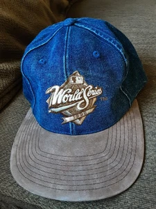 World Series 1998 Blue Denim Cap outdoor cap Vintage baseball Hat - Picture 1 of 5