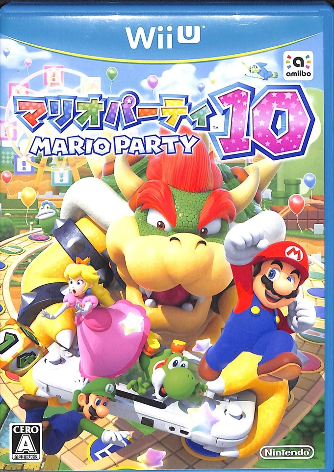 Mario Party 10 Wii U Videojuego Multijugador Amiibo Soporte Japón Importación Foto 1 de 1