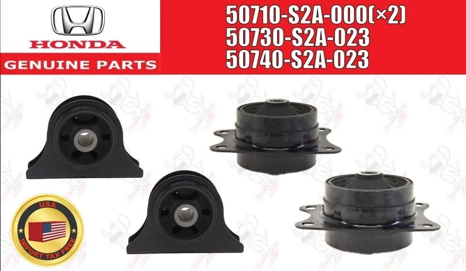 Honda Genuine S2000 AP1 AP2 DIFFERENTIAL MOUNT Front Rear Left RIght Set of 4 - Image 1 of 4