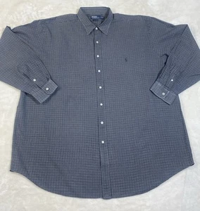 Polo by Ralph Lauren 3XLT Men's Dress Shirt Grey Normcore Classiccore Preppy Dad - Picture 1 of 11