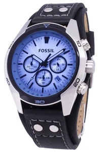Fossil Coachman Three Sub Dials Leather Strap Luminous Hands CH2564 Mens Watch - Picture 1 of 4