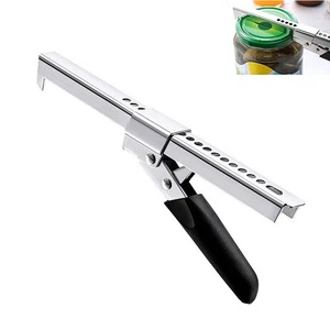 Stainless Steel Adjustable Jar Opener Perfect for Struggling with Stubborn Lids - Picture 1 of 8