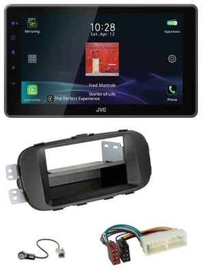 JVC DAB MP3 Bluetooth USB Autoradio für Kia Soul (PS, 16-19) - schwarz - Bild 1 von 4