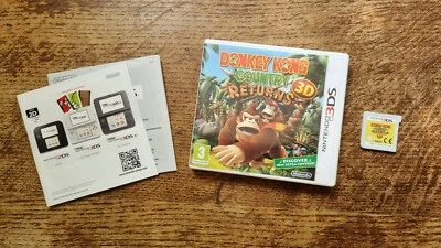 NINTENDO 3DS - DONKEY KONG COUNTRY RETURNS 3D #BG9 CIB - Image 1 of 2