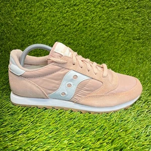 Saucony Jazz Low Pro Womens Size 8.5 Pink White Athletic Running Shoes Sneakers - Picture 1 of 10