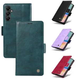 Für Samsung A51 A21S A71 A50 A72 Luxus Lychee Leder Geldbörse Etui Handyhülle - Picture 1 of 22