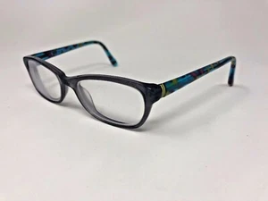 HOT KISS HK41 Eyeglasses Frame Kids 48-16-125 Grey/Blue Crystal E427 - Picture 1 of 9