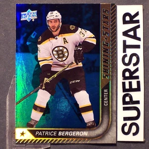 PATRICE BERGERON 2015/16 Upper Deck Shining Stars BLUE #SS-24 Boston Bruins - Picture 1 of 2