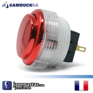 Crown / Samducksa SDB-202M Cherry - Arcade Push button - Rouge / Red - Imagen 1 de 3