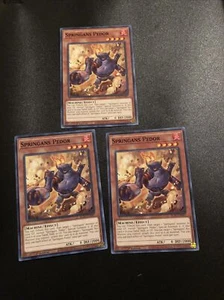 3x Yugioh Springans Pedor BLVO-EN007 común casi nuevo  - Imagen 1 de 1