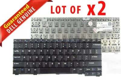 LOT2 Dell Latitude 2100 2110 2120 US English Laptop Keyboard Black NW3XM U041P - Image 1 of 3