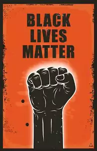 Black Lives Matter Poster for Walls Fist Art Print - Picture 1 of 5